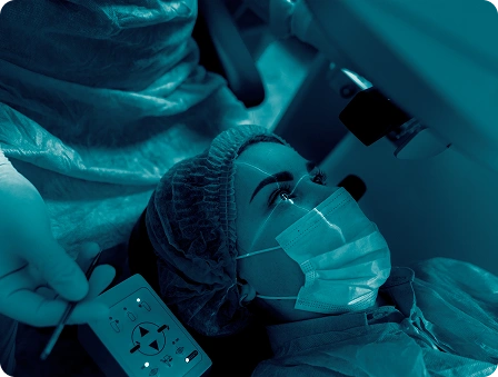 Procedimento de cirurgia refrativa, cirurgias oculares realizadas na rede Vision One
