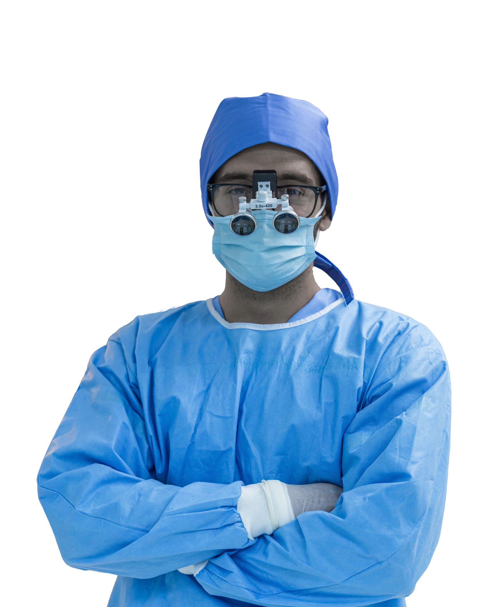 médico pronto para realizar cirurgias oculares em uma das unidades da rede Vision One