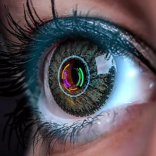 Imagem de um exame oftalmológico (exame ocular) de Citologia – avaliação de tecidos oculares para diagnóstico detalhado, realizado nos hospitais de olhos da Rede Vision One.