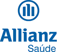 Logotipo da Allianz Saúde, convênios e planos de saúde aceitos nos hospitais de olhos da rede Vision One.