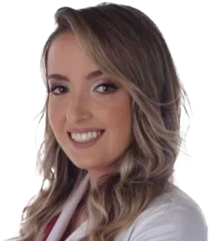 Dra. Carolina Donner olhando para frente