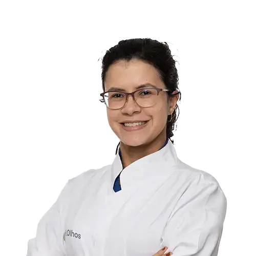 Dra. Bianca Portal Silva olhando para frente