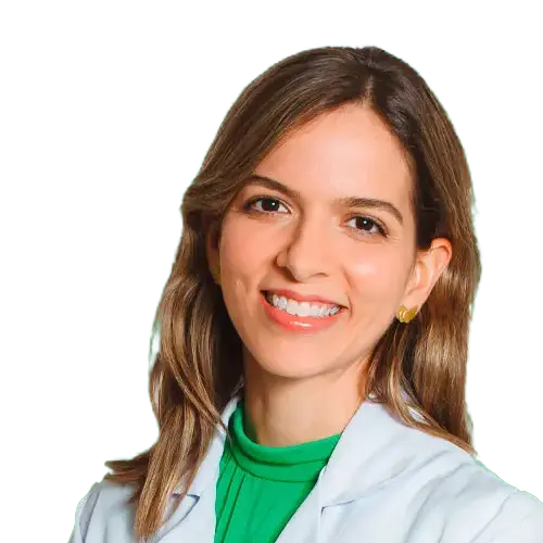 Dra. Fabiana da Fonte Gonçalves olhando para frente