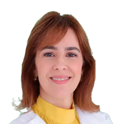Dra. Rinalva Vaz olhando para frente