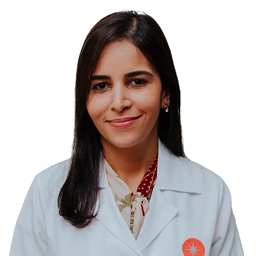 Dra. Alessandra Maria Alves Dos Santos olhando para frente